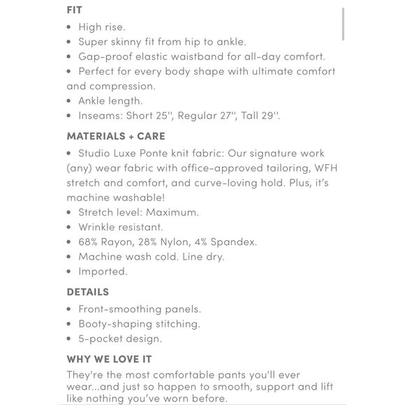 Torrid bombshell skinny ankle pants - Picture 6 of 6